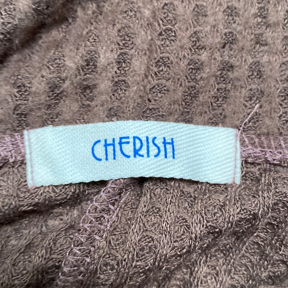 Cherish Hacci Waffle Cowl Neck Top 💗 Brown - Picture 14 of 15